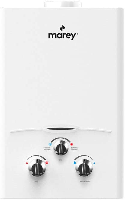 Marey GA5FLP 1.32 GPM, 34,120 BTU's LP Gas Flow Activated Gas Tankless Water Heater