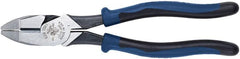 Klein Tools 72101-4 J213-9NE Side Cutter Linemans Pliers, High Leverage, 9-Inch, Streamlined Design, Color Coded