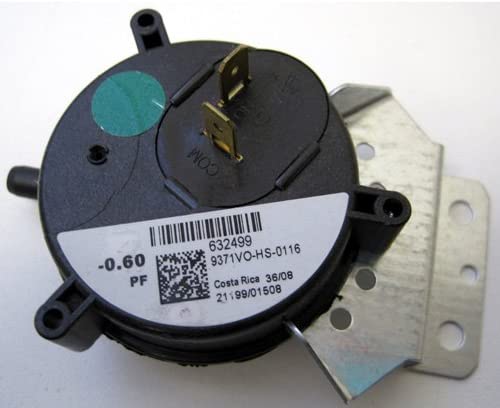 Nortek Global HVAC 632499R -0.60WC SPST Pressure Switch