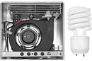 Delta Breez Radiance RAD80L 80 CFM Exhaust Bath Fan/CFL Light and Heater