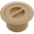 Waterway Plastics 540-6719-BEI Volleyball Pole Holder Flange & Plug Assy-Biege