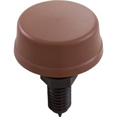 Herga Elec 6433-ZEZZ Air Button, , Mushroom, 13/16hs, 2-1/4fd, Thd, Brown