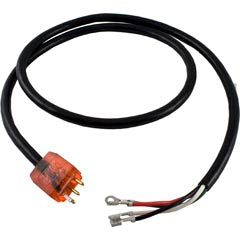 HYDROQUIP 30-0220-48-K Cord, H-Q, P1, 2 Speed, Molded/Lit, 48, 115v/230v, 15A, Red