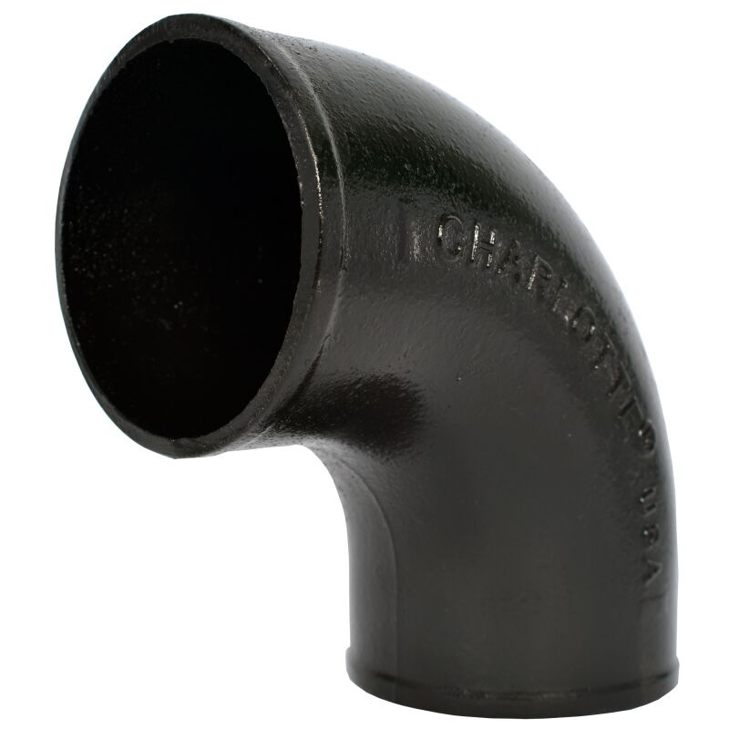 Charlotte Pipe NH-4 4 4 CAST-IRON NO-HUB 14 BEND 90 ELBOW