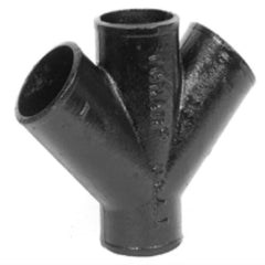 Charlotte Pipe NH-21 3 3 CAST-IRON NO-HUB DOUBLE WYE