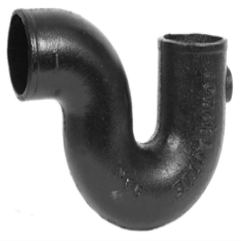 Charlotte Pipe NH-43 2 2 CAST-IRON NO-HUB P TRAP W12 TAP IN HEEL