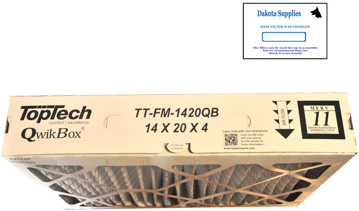 TopTech TT-FM-1420QB 14x20x4 MERV 11 QwikBox Filter