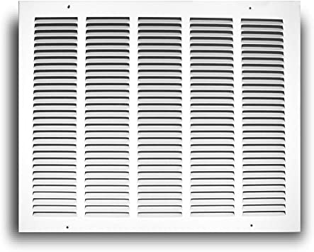 TruAire 170/12x06 170 12X06 Return Air Grille 12-Inch x 6-Inch Sidewall or Ceiling Return Air Grille, White