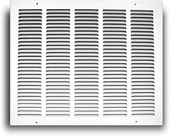 TruAire 170/12x06 170 12X06 Return Air Grille 12-Inch x 6-Inch Sidewall or Ceiling Return Air Grille, White