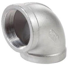 Merit Brass 31101005 12 150# THREADED 304 STAINLESS STEEL 90 DEGREE ELBOW IMPORT