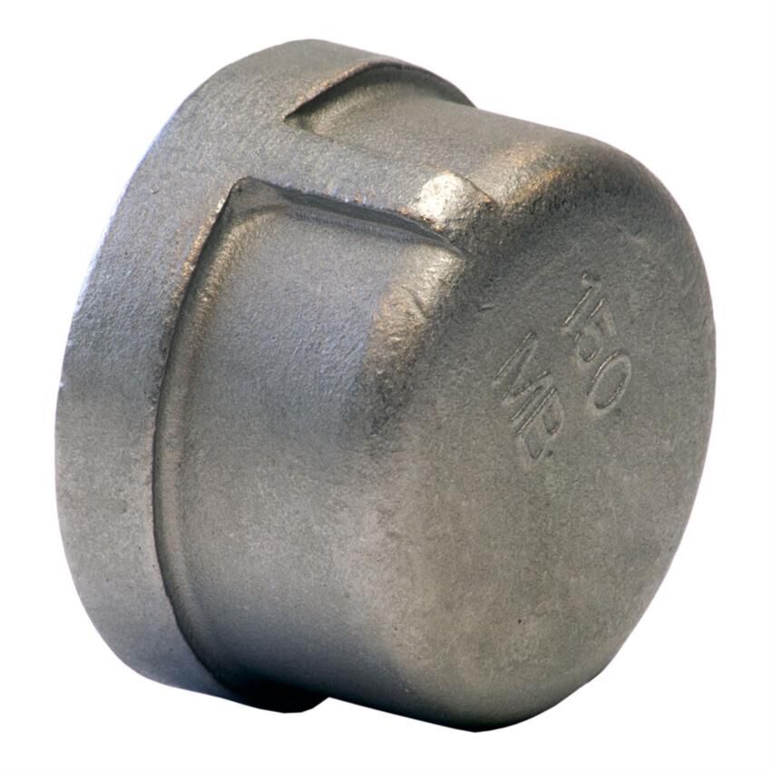 Merit Brass 31130010 1 150# THREADED 304 STAINLESS STEEL CAP IMPORT