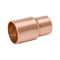 Mueller Industries W 01340 NDL Solder Joint Tube Reducer, 1-1/8 x 1/2 Inch, Fitting x Copper, 700 psi, Wrot Copper, Seamless, 118X12RB