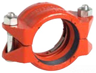 Victaulic L024099PE0 099-E PAINTED 2-12 GRV ROUST-A-BOUT DUCTILE IRON COUPLING