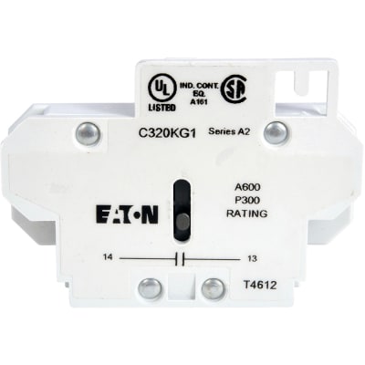 Eaton C320KG12 1NC Auxiliary Contact, Side Mount
