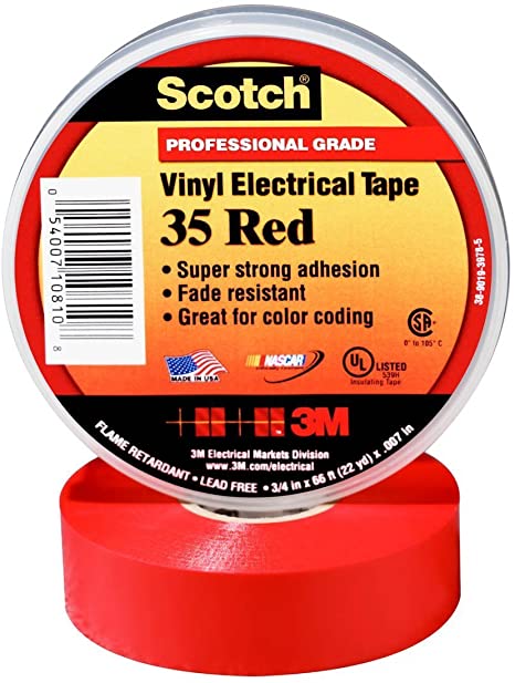 3M 35-RED-3/4 34 X 66' RED TAPE