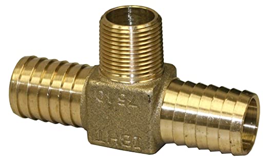 MERRILL MFG IBHTNL7510 BRIHT1X34 BRASS HYDRANT TEE 1INS X 1INS X 34MIP LF ()