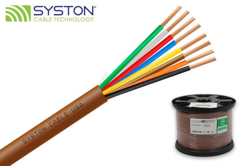 18 AWG 8 Conductor Riser Thermostat Wire (7537-SP-BN-250)