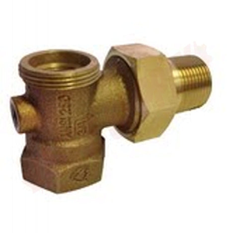 Spartan Scientific V261-12N 2-Way Angled Zone Valve Body 1/2 FNPT Inlet x 1/2 MNPT Union Outlet