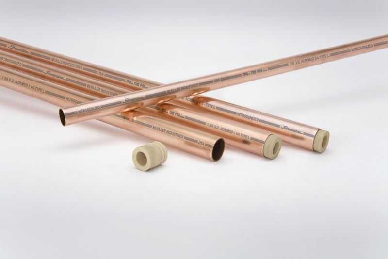 Mueller Industries AC12020 Copper TUBING ACR, Hard, 1-3/8 in. OD X 20 FT