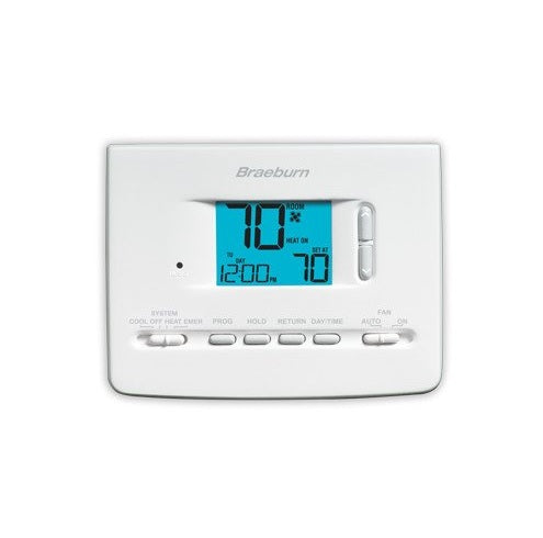 Braeburn 2220NC 5-2 Day Programmable Thermostat (2 Heat/1 Cool) - Builders Series, replacement for 2200NC