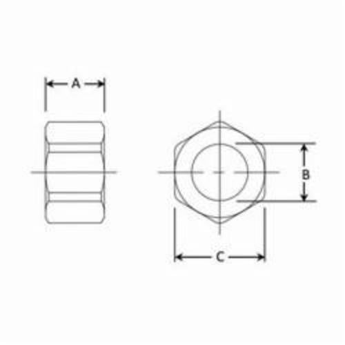 Supco 5732 61 Series Tube Nut, 3/8 in, Compression, ss, Domestic