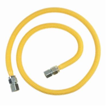 Nidec Motor Corporation 5841 ProCoat CSSC55-60 Gas Connector, 1/2 in, FNPT, 60 in L, Stainless Steel, Domestic