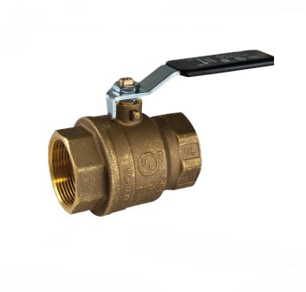 Bugatti 609-9241L-025 - 2-1/2" Lead Forged Full Port Brass Ball Valve, FxF, Steel Handle