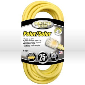 Coleman Cable 01787 Coleman Polar/Solar Extension Cord,10/3 SJEOW,L 25'