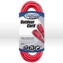 Coleman Cable 02407-880402407 Coleman Extension Cord,14/3 SJTW,L 25',Amps 15,Voltage 125V,Red