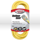 Coleman Cable 02587 Coleman Lighted End Extension Cord,12/3 SJTW,L 25'