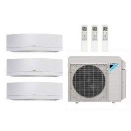 Daikin 24000 BTU 3 Zone Wall Mounted Ductless Mini-Split Heat Pump System - 18 SEER  (9K+9K+12K)