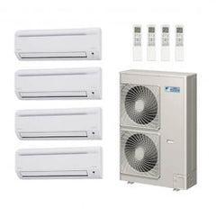 Daikin 48000 BTU 4 Zone Wall Mounted Ductless Mini-Split Heat Pump System - 19 SEER  (7K+7K+7K+24K)