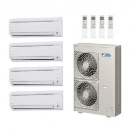 Daikin 48000 BTU 4 Zone Wall Mounted Ductless Mini-Split Heat Pump System - 19 SEER  (7K+9K+9K+12K)