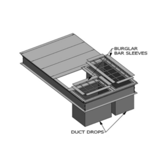 Mcdaniel Metals DNBBS3672B Burglar Bar Sleeves