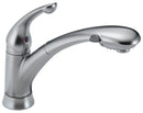 Delta Faucet 470-AR-DST SIGNATURE: SINGLE HANDLE PULL-OUT KITCHEN FAUCET 1 OR 3 HOLE ARTIC STAINLESS