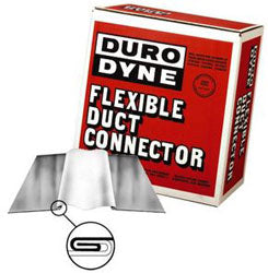 Duro Dyne 10211 FLEXIBLE DUCT CONNECTOR NEOPRENE BLACK 4" X 4" X 4" 100' RL # MFN444