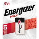 Energizer 522BP MAX Alkaline Batteries, Size 9V, 1 per pack, 48 packs per case