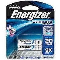 Energizer L92BP-2ENE- Ultimate Lithium Batteries, Size AA, 2 per pack, 24 packs per case