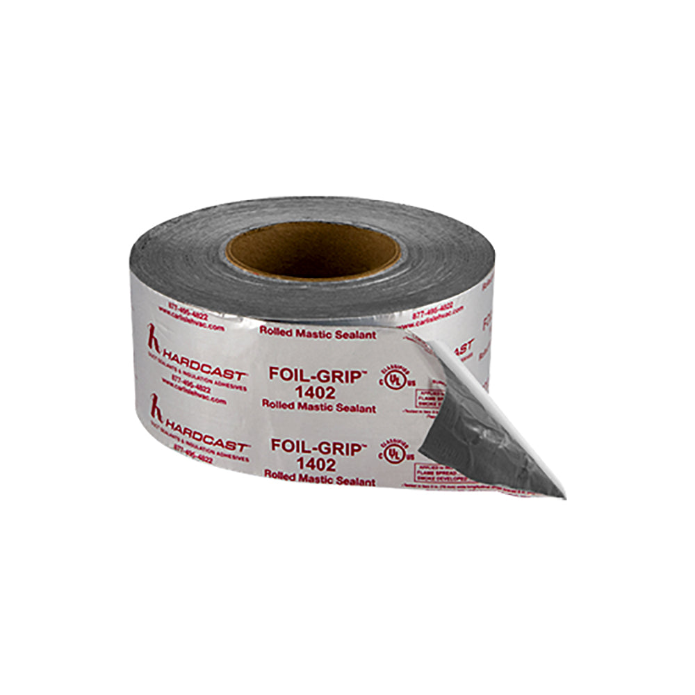 Hardcast Inc 304100-HC Tape, Duct, Unprinted Foil-Grip, Gray, Alum, -20 to 180 degF