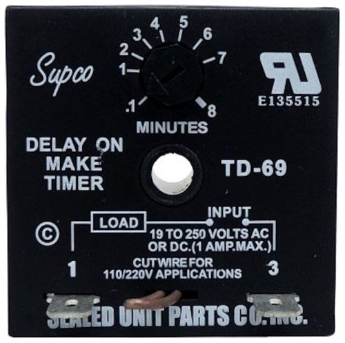 Supco TD69 1 Amps 19 to 250 Volts Timer