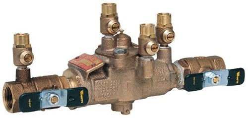 Watts 0122693 LF 009M2-QT-S 1 in Lead Free Cast Copper Silicon Alloy Reduced Pressure Zone Backflow Preventer With Strainer