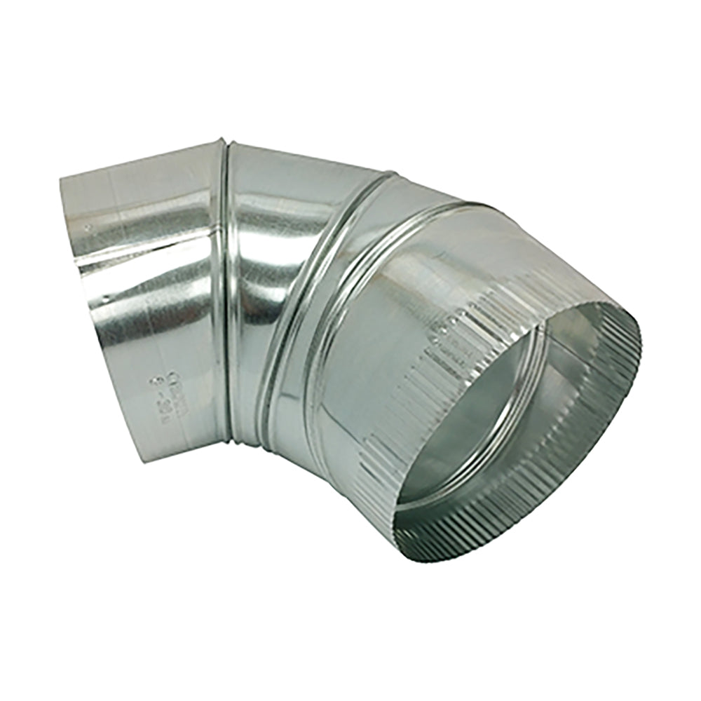 Crown Products 1118-CR Duct Elbow, Adjustable, Round, 90 deg, 8 in, ASTM A653