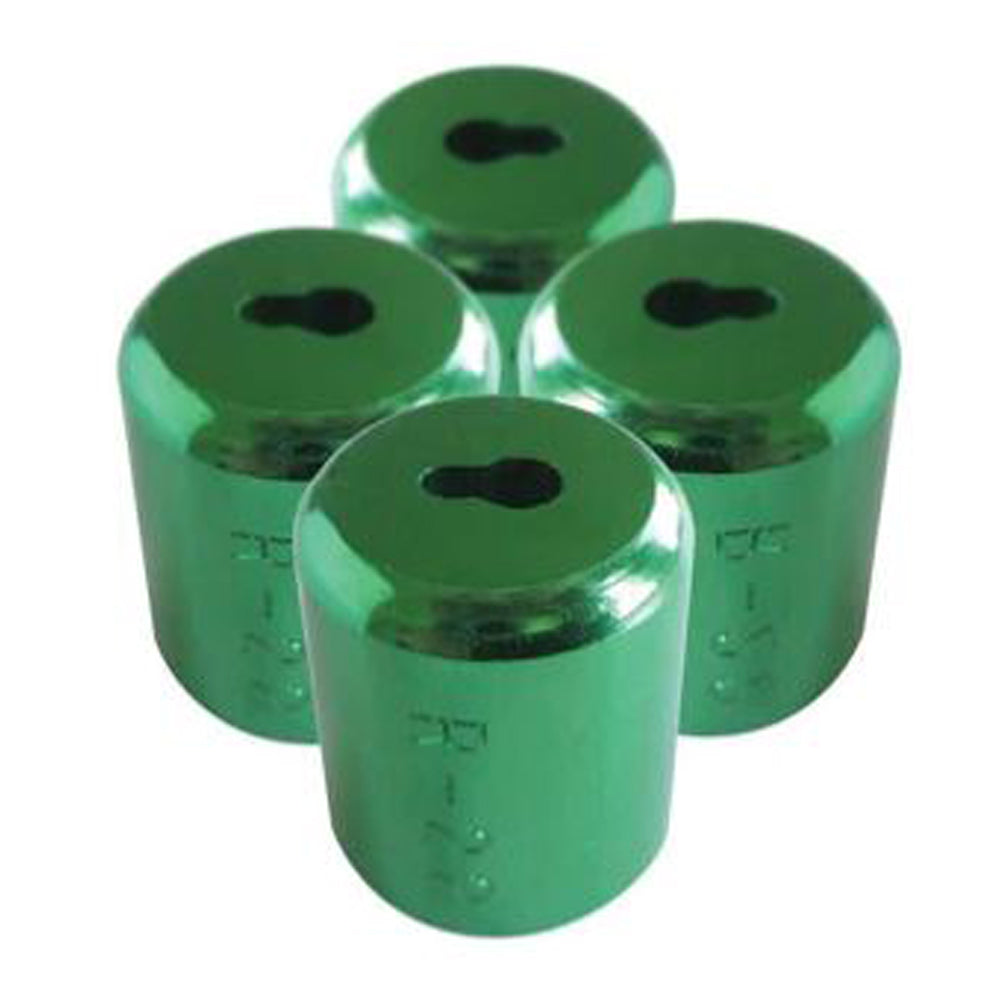 Rectorseal 86663 Green R22 Tamper Proof Cap 1/4 Thread, 50/Pk