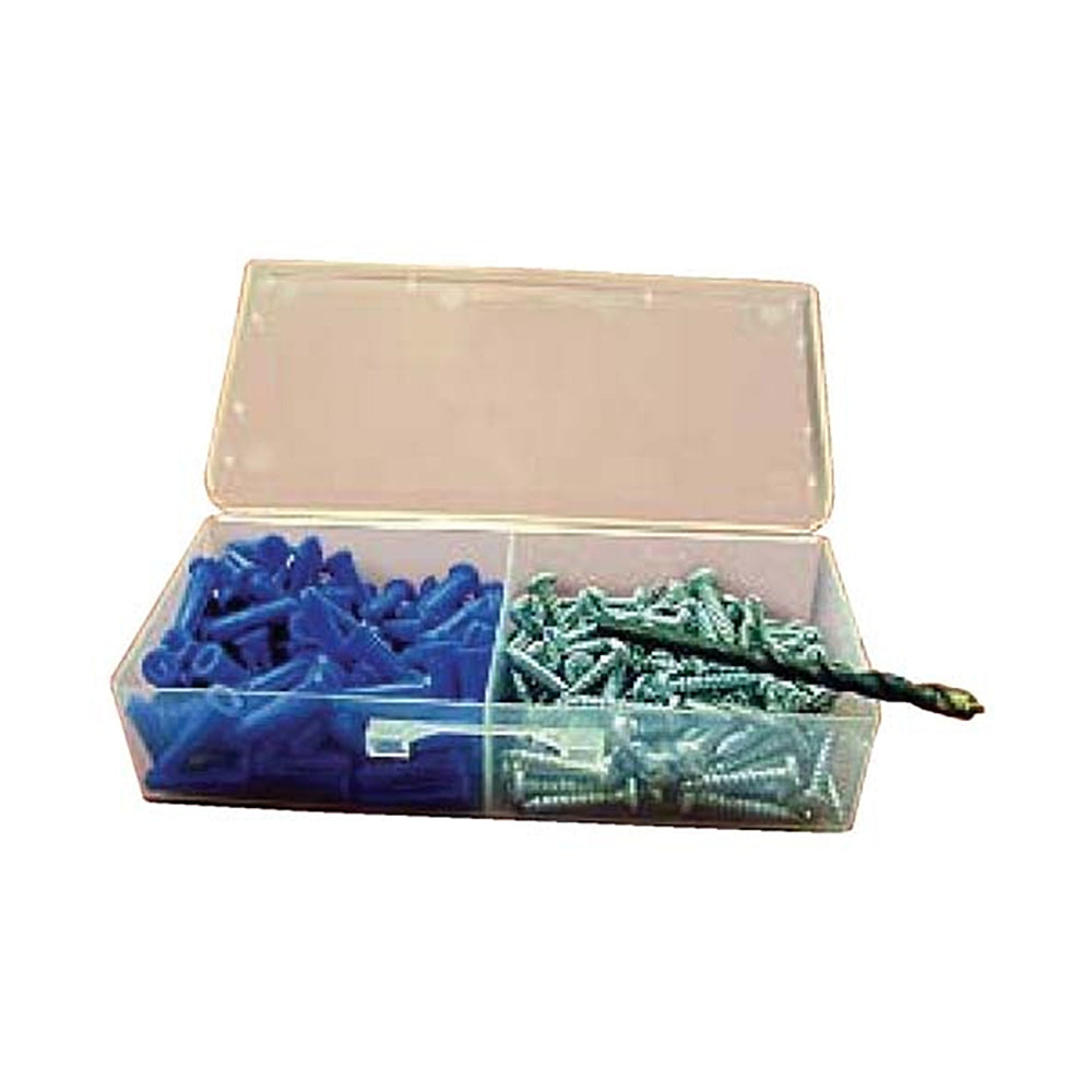 Zep Professional AK1/4HW100 Screw Anchor Kit, 0.25 in x 1 in Plastic