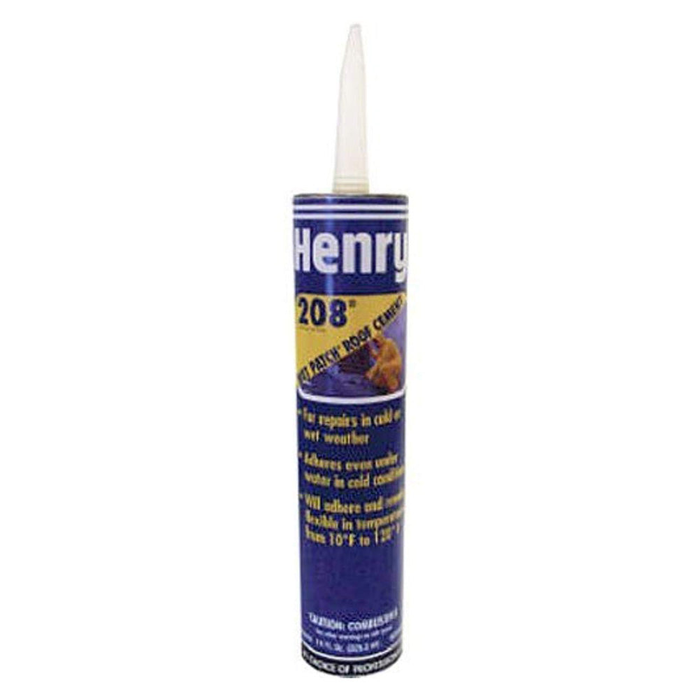 HENRY PRATT CO HE208004 Adhesive Sealant, Wet Patch Leak Repair Roof Cement, 11 oz