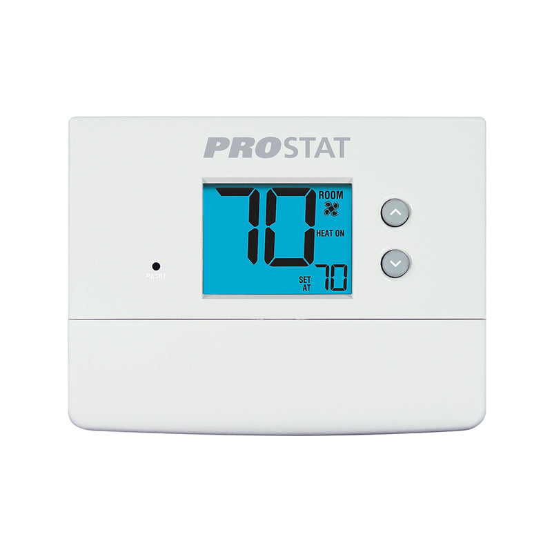 PROSTAT PRS3210 , Thermostat, Non-Programmable, +/-1 degF, 3 A, Bright Blue