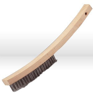 JAZ 82310 Jaz USA Hand Scratch Brush,Curved handle 3 Rows,.016",Steel