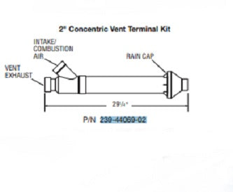 Laars Heating Systems 239-44069-02 Concentric Vent Terminal