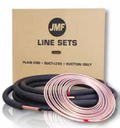 Jmf Company DL04100825D 1/4x5/8x1/2 TWIN LINE SET 25' W/FLARE FITTINGS (4) BOTH LINES INSULATED