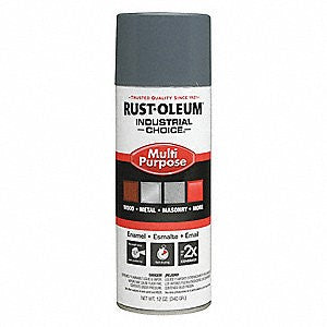 Rust-Oleum 1686830  CHOICE Spray Paint,16 oz,Net Weight 12 oz,universal Gray cans